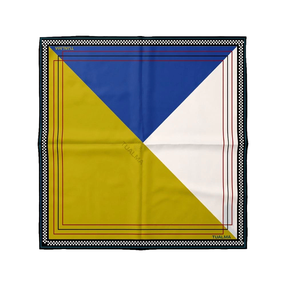 Lenço Estampa Geometrico Amarelo
